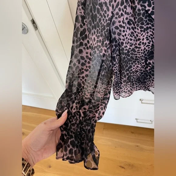 Topshop Leopard Print Button Down - Picture 8 of 8